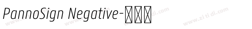 PannoSign Negative字体转换